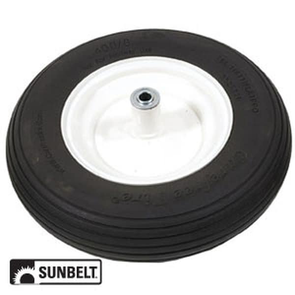 Aftermarket A-B1CO95 Wheel-Ribbed, 4.8 x 4X8, Solid, White, Fits Universal Wheel Barrows A-B1CO95-AI - main